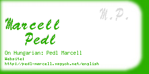 marcell pedl business card
